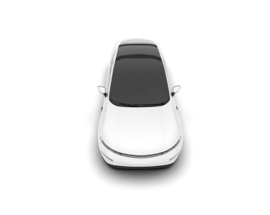 modern beyaz araba siyah arkaplanda izole edildi.