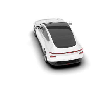 Modern araba beyaz arka planda izole edilmiş. 3d oluşturma