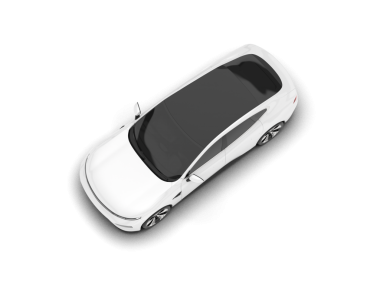 araba beyaz arkaplanda izole edildi