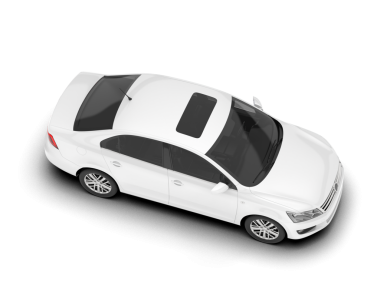 beyaz arkaplanda modern araba