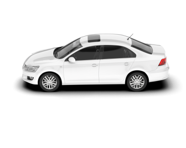 beyaz arkaplanda modern araba