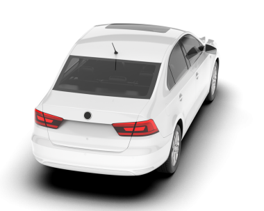 Modern araba. Yan görünüş. beyaz arkaplanda izole