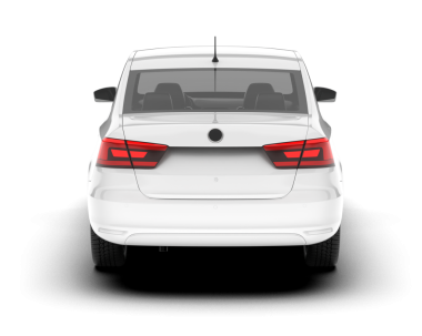 beyaz arkaplanda izole edilmiş bir araba