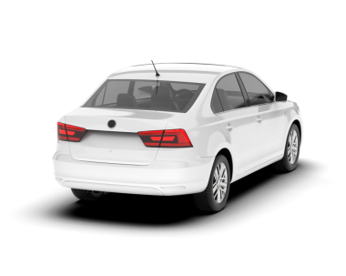 beyaz arkaplanda modern araba