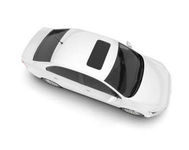 araba beyaz arkaplanda izole edildi