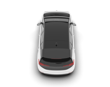 beyaz arkaplanda izole edilmiş araba, 3 boyutlu görüntüleme