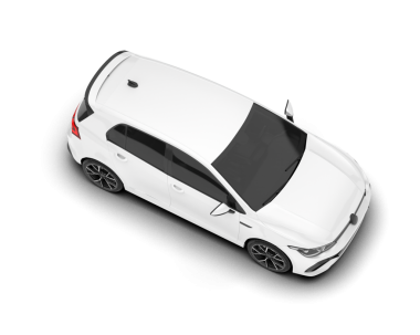 beyaz arkaplanda modern araba