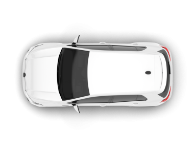 Modern araba siyah arka planda izole edilmiş. 3 Boyutlu Hazırlama