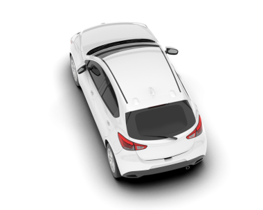 Gerçekçi bir araba. Vektör çizimi. Beyaz arkaplanda 3 boyutlu görüntü izole edildi. yan görünüm