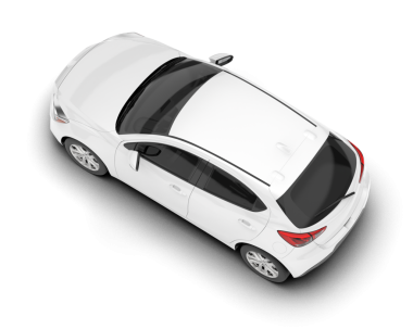 Beyaz arkaplanı olan araba.