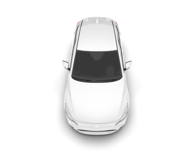 Modern araba beyaz arka planda izole edilmiş. vektör görünümü