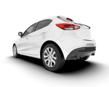 gerçekçi araba beyaz arkaplan vektörü üzerinde izole