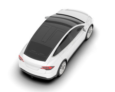 Beyaz modern araba arka planda izole edilmiş. 3d oluşturma