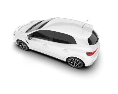 modern beyaz SUv beyaz arkaplanda izole edildi