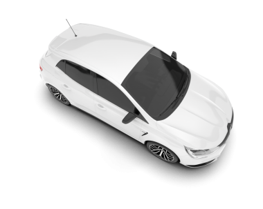 beyaz modern lüks araba