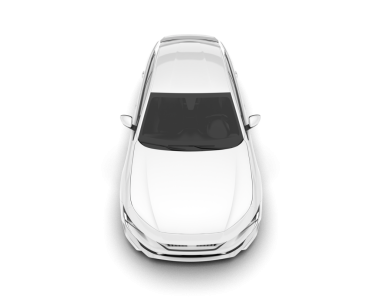 Beyaz izole edilmiş arka planda araba kenarı görüntüsü. 3d resimleme