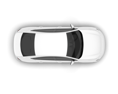 araba beyaz arkaplanda izole edildi