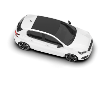 araba beyaz arkaplanda izole edildi.