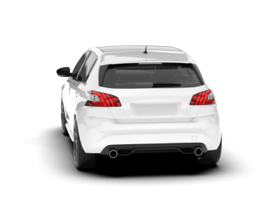 Beyaz SUv tasarım ve reklamcılık için kırpma yolu ile beyaz arkaplanda izole