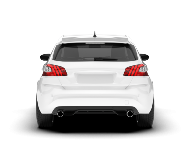 Modern SUV arabası. 3d oluşturma