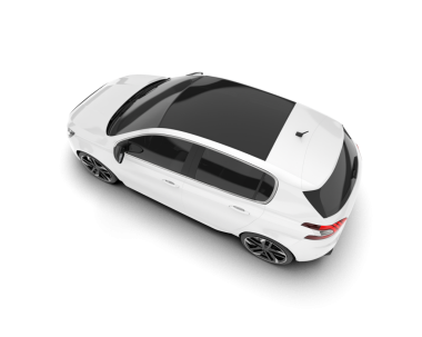 beyaz modern lüks araba