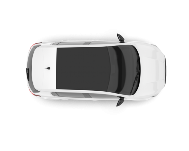 Beyaz arka planda bir araba. 3d oluşturma