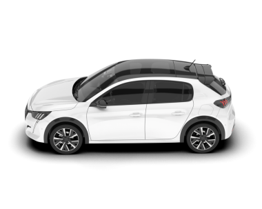 Boş şablonu olan gerçekçi 3 boyutlu beyaz SUV arabası