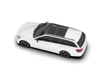 beyaz arkaplanda modern araba.