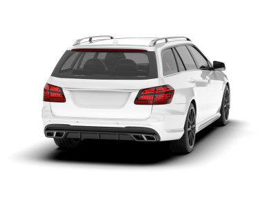 Beyaz arka planda izole edilmiş araba premium SUV. 3d illüstrasyon