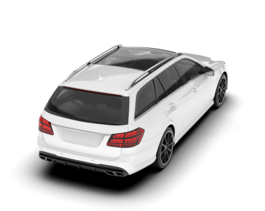 beyaz modern araba beyaz arka planda izole