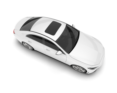 kırmızı çatılı gerçekçi bir araba