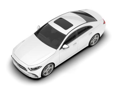 Lüks araba sedanı. 3d illüstrasyon