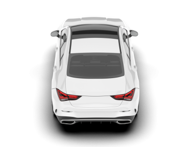 Modern araba. Ön manzara. vektör illüstrasyonu