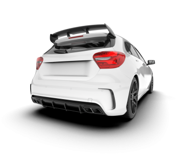 modern spor araba beyaz üzerine izole