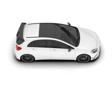 modern araba beyaz arkaplanda izole edildi