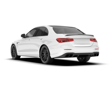 Üç boyutlu modern araba, beyaz arka planda izole edilmiş. yüksek kaliteli resimleme