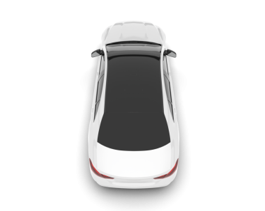 araba beyaz arkaplanda izole edildi. 3d görüntüleme - illüstrasyon