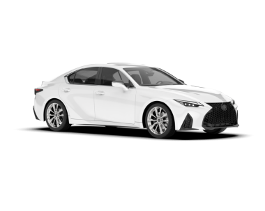 Beyaz arka planda izole edilmiş lüks bir araba.