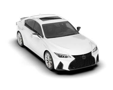 Beyaz arka planda modern lüks bir araba. 3d illüstrasyon