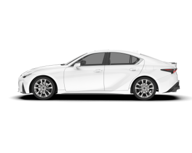 Beyaz arka planda lüks, modern bir araba. 3d illüstrasyon