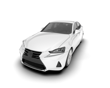 Araba arka planda. İzole. 3d illüstrasyon