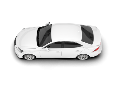 Modern lüks araba beyaz zemin üzerine.