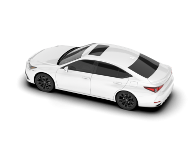 Beyaz arka planda beyaz bir araba. yüksek kalite