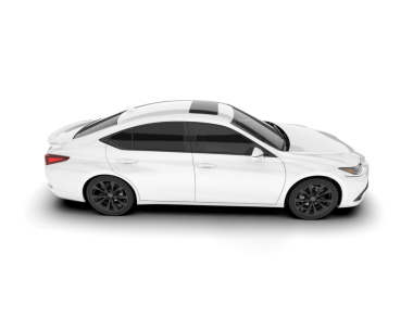 Beyaz arka planda gerçekçi bir araba. vektör.