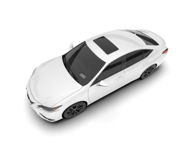 Modern araba. Beyaz arka planda izole edilmiş. 3d illüstrasyon.