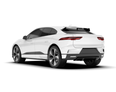 Beyaz arka planda modern lüks beyaz araba