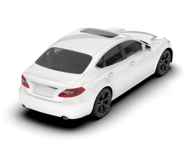 modern araba beyaz arka planda izole edilmiş. 3 boyutlu görüntüleme - 3 boyutlu.