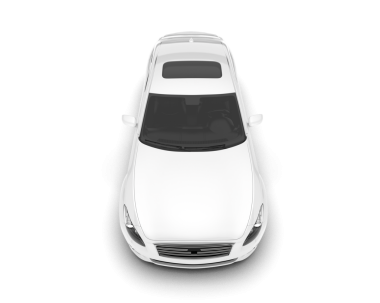 Beyaz lüks araba. 3d oluşturma