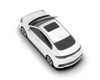 Beyaz arka planda modern beyaz lüks araba. 3d oluşturma