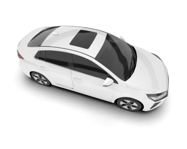 Modern elektrikli araba. vektör illüstrasyonu